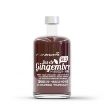 Jus bio de Gingembre + Hibiscus + Miel